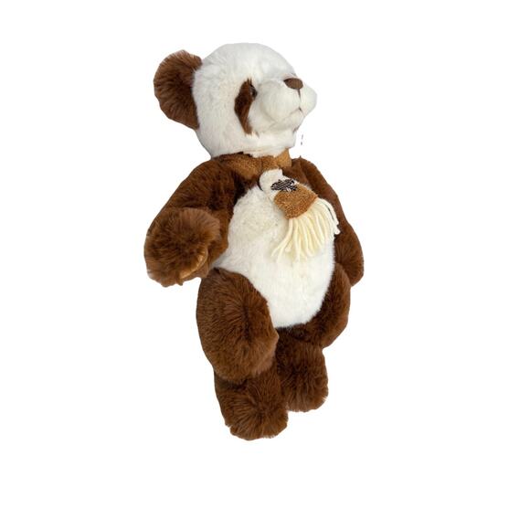 Charlie Bears 2020 Albie Brown White Panda 15" Fully Jointed By Isabelle Lee HTF - Picture 3 of 16